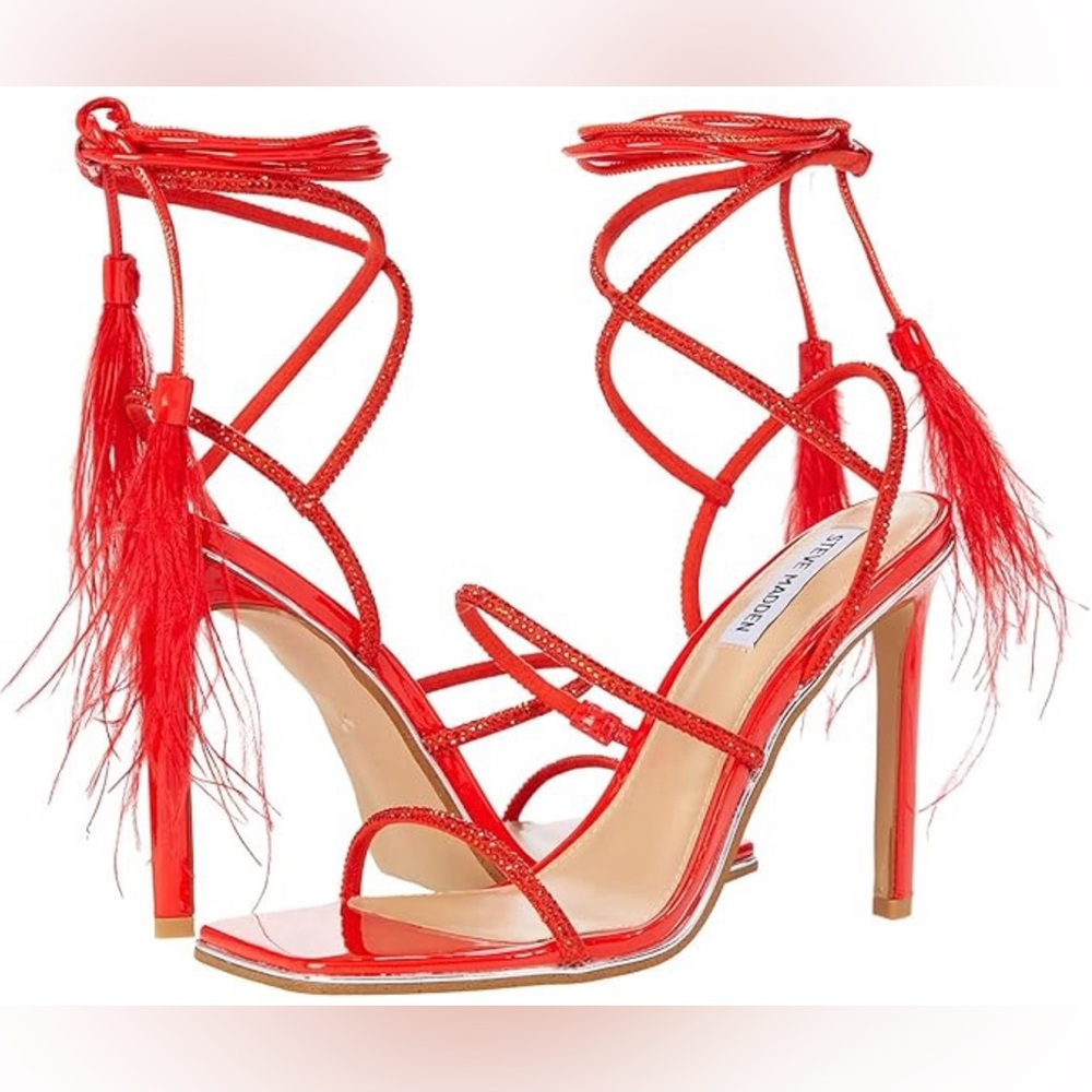 Steve‎ Madden Red Strappy Heels